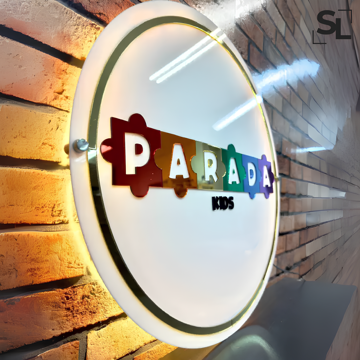 Placa em Acrílico Sobreposta com Led Personalizada