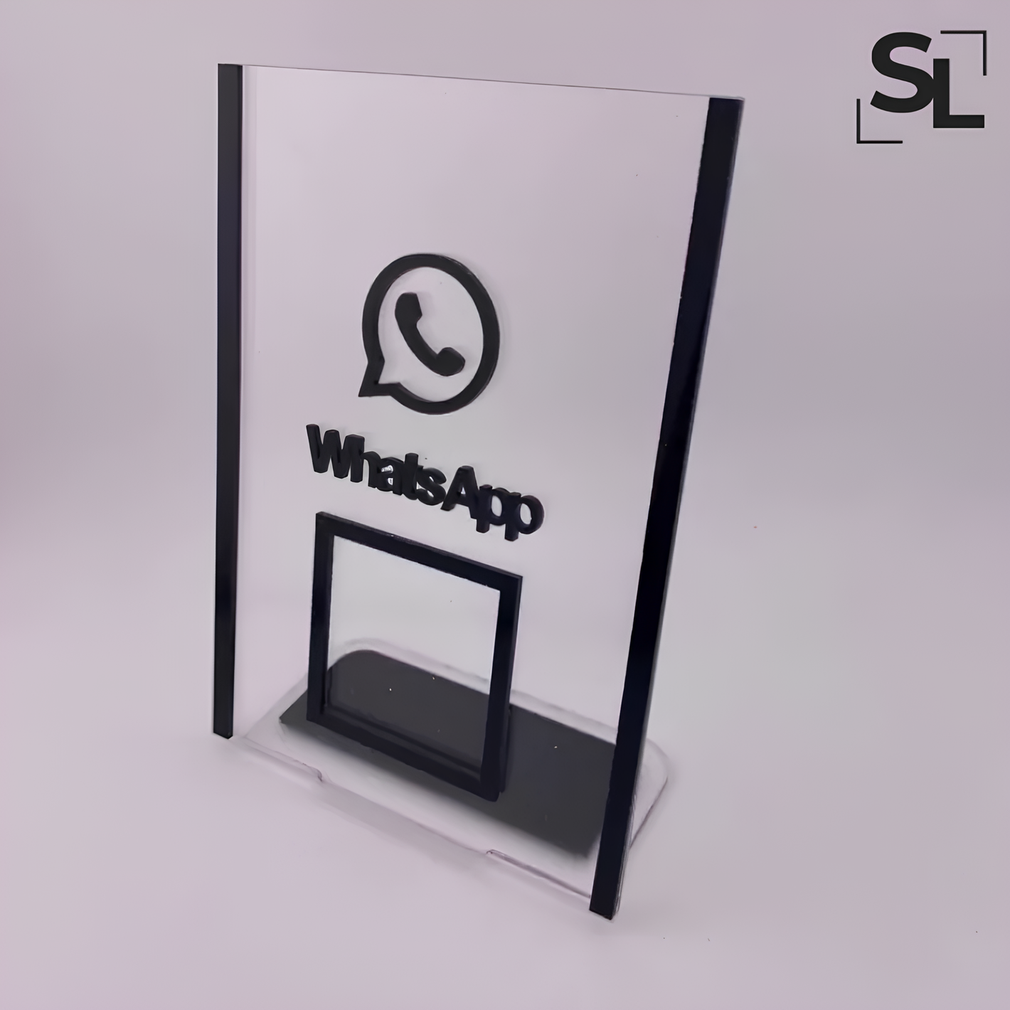 Placa em Acrílico com 1 ou 2 QR Codes