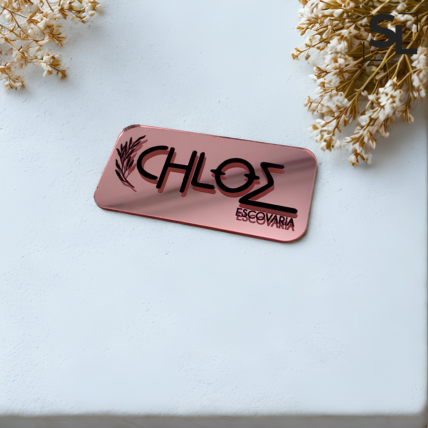 Broche Personalizado Escovado & Espelhado
